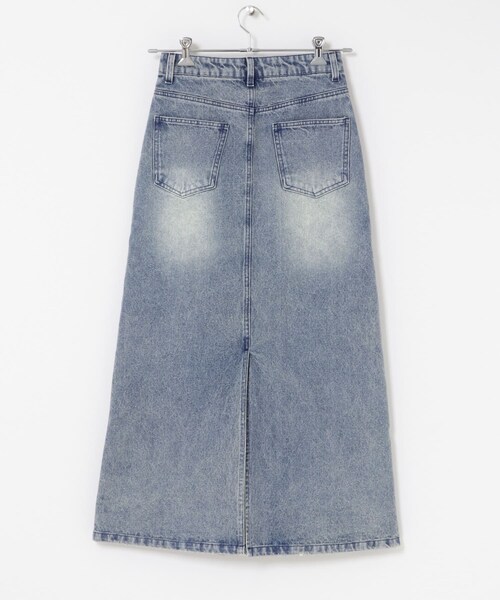 SENSE OF PLACE by URBAN RESEARCH（センスオブプレイスバイアーバンリサーチ）の「セミフレアデニムスカート（デニムスカート・レディース・BLACK/D.INDIGO・S/M）」の21枚目の写真