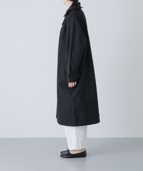 かぐれ（カグレ）の「コットンバルコート（ステンカラーコート・レディース・IVORY/BEIGE/BLACK・Free）」の22枚目の写真