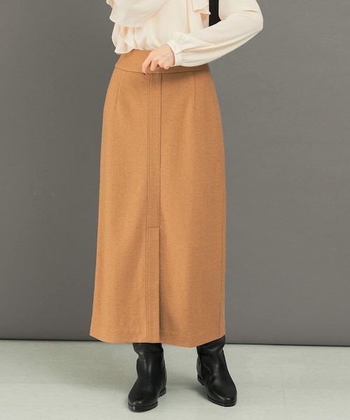 URBAN RESEARCH ROSSO（アーバンリサーチロッソ）の「ウール混ブークレストレートスカート（スカート・レディース・BLUE/CAMEL/CHARCOAL・36/38）」の3枚目の写真
