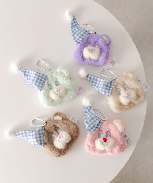 SMELLY（スメリー）の「『WEB/一部店舗限定』NEONMOON　Sleepy Teddy Pouch（ポーチ・レディース・MNT/PNK/PPL/BRN/IVO・-）」の21枚目の写真