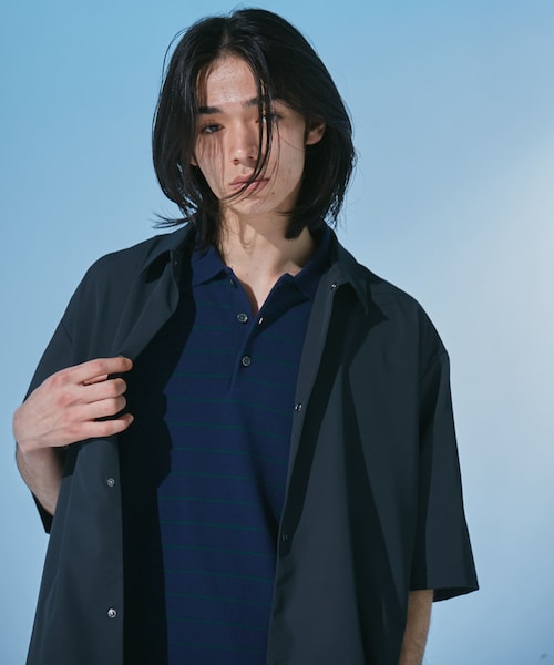 URBAN RESEARCH DOORS(アーバンリサーチドアーズ)の「『仁村紗和さん着用』『UR TECH』サマシェア ショートスリーブシャツカーディガン(カーディガン/ボレロ・メンズ・SAGE GREEN/GRAY/CHARCOAL/BLACK・M/L/XL)」の22枚目の写真