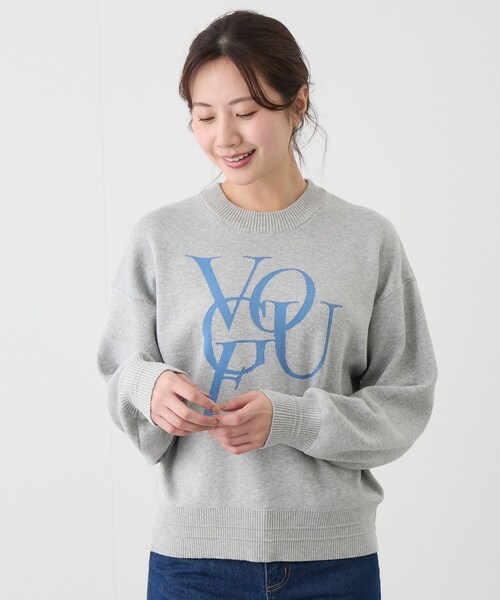 Jayro（ジャイロ）の「ジャガードロゴニットプルオーバー（ニット/セーター・レディース・チャコール/ライトグレー/パープル・F）」の21枚目の写真