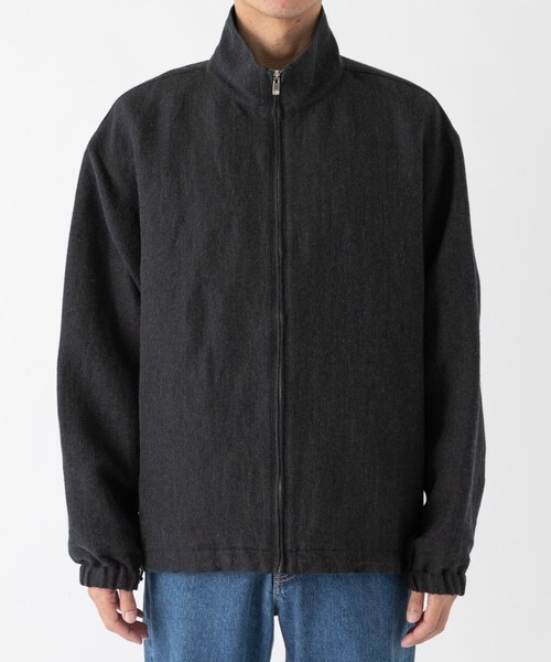 URBAN RESEARCH（アーバンリサーチ）の「new basic Wool/Linen Track Jacket（ブルゾン・メンズ・CHARCOAL/NAVY ST・M/L）」の4枚目の写真