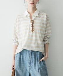 URBAN RESEARCH | シャツカラーマルチボーダーカットソー(シャツ/ブラウス)