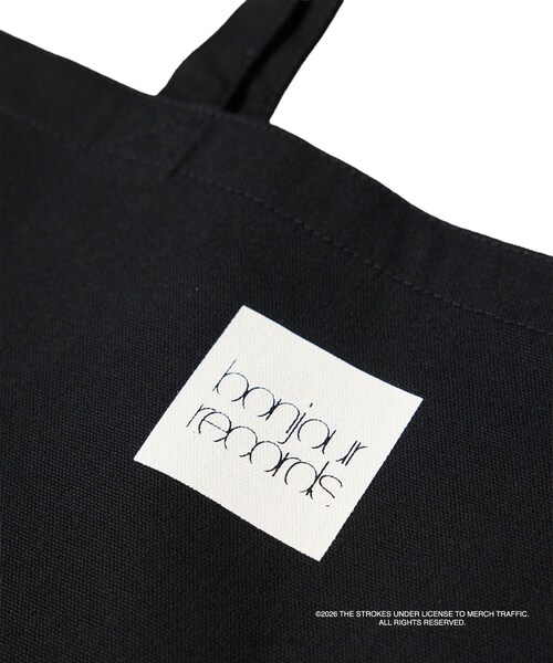 bonjour records(ボンジュールレコーズ)の「The Strokes for bonjour records Official Tote bag ザ・ストロークス オフィシャル トートバッグ(トートバッグ・レディース・ブラック/ブラック系・F)」の5枚目の写真
