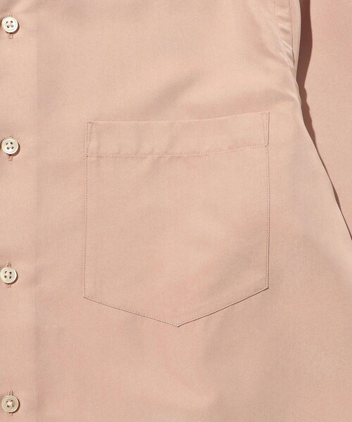 ADAM ET ROPE'（アダムエロペ）の「スエードタッチ レーヨン レギュラーカラーシャツ（シャツ/ブラウス・レディース・ブラック/ライトグレー/キナリ/ピンク系・L/M）」の12枚目の写真