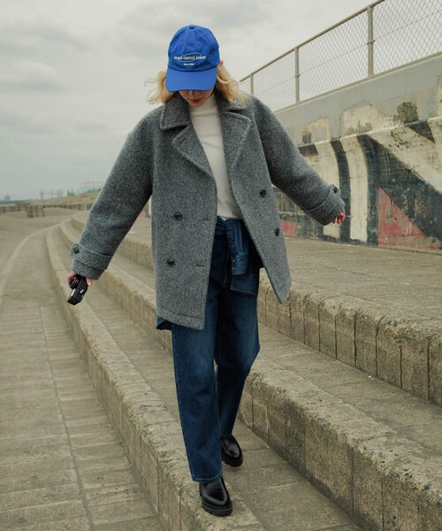 URBAN RESEARCH Sonny Label（アーバンリサーチサニーレーベル）の「ウールライクカーリーシャギーコクーンコート（テーラードジャケット・レディース・エクリュ/グレー/チャコール・FREE）」の19枚目の写真