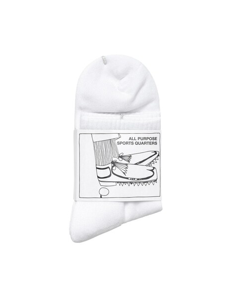 bonjour records(ボンジュールレコーズ)の「Metalwood Studio/メタルウッド・スタジオ Metal Logo Quarter Sock(ソックス/靴下・レディース・ホワイト/キナリ・F)」の4枚目の写真
