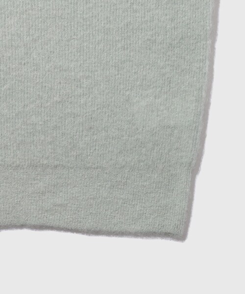 ADAM ET ROPE'(アダムエロペ)の「【AURALEE/オーラリー】BABY SURI ALPACA SHEER KNIT SKIPPER POLO(ニット/セーター・メンズ・グリーン/ネイビー/レッド・3/4)」の19枚目の写真