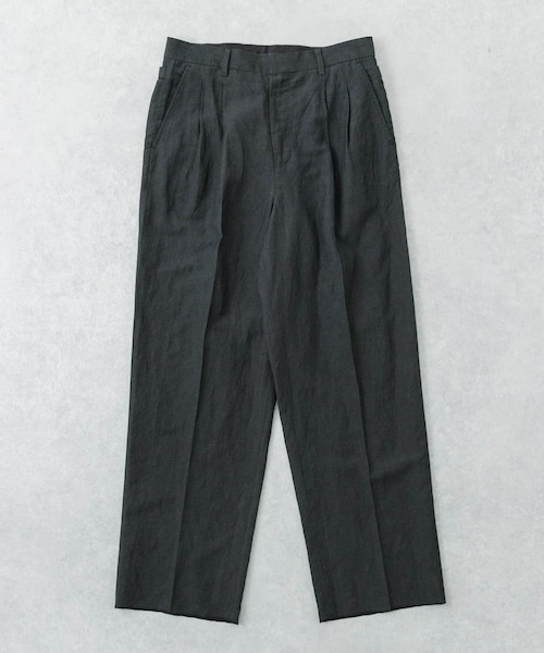 URBAN RESEARCH(アーバンリサーチ)の「new basic WOOL LINEN TROUSER(その他パンツ・メンズ・BK STRIPE/BLACK・M/L/XL)」の1枚目の写真