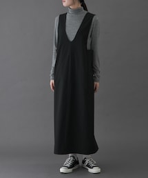 FORK&SPOON | FORK&SPOON　ウールライクジャンパースカート(ワンピース)