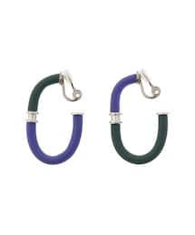 UN3D. | 2 TONE CURVE EARRING(イヤリング)
