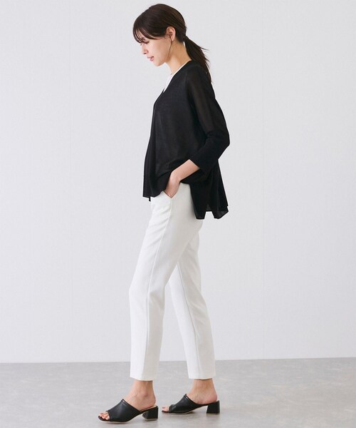 Jayro(ジャイロ)の「UVサラサラボックスシルエット前後差カーディガン(カーディガン/ボレロ・レディース・ブラック/ブラック系/ホワイト/ベージュ/ブルー/ピンク/キャメル/オレンジ・F)」の19枚目の写真