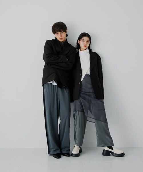 SENSE OF PLACE by URBAN RESEARCH(センスオブプレイスバイアーバンリサーチ)の「『セットアップ対応』シングルルーズジャケット(テーラードジャケット・メンズ・GRAY/BLACK/R.BROWN・M/L)」の10枚目の写真