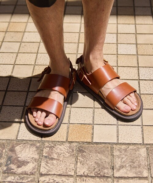 ADAM ET ROPE'（アダムエロペ）の「【HenderScheme/エンダースキーマ】chameleon slide（サンダル・メンズ・ブラック/ダークブラウン・L/M/S）」の22枚目の写真