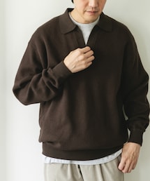 URBAN RESEARCH DOORS | 『一部WEB限定カラー』コットンウール スキッパーニット(ニット/セーター)