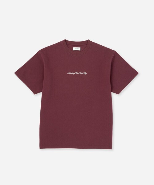 Saturdays NYC(サタデーズ ニューヨークシティ )の「Pique Logo Standard SS Tee(Tシャツ/カットソー・レディース・ブラック/キナリ/ワイン・L/M/S/XL)」の13枚目の写真