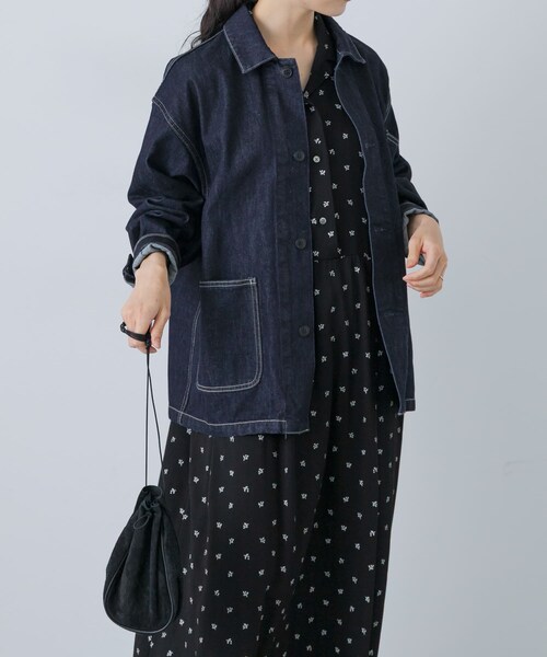 かぐれ(カグレ)の「『ユニセックス』デニムカバーオール(カバーオール・レディース・INDIGO・1/2)」の7枚目の写真