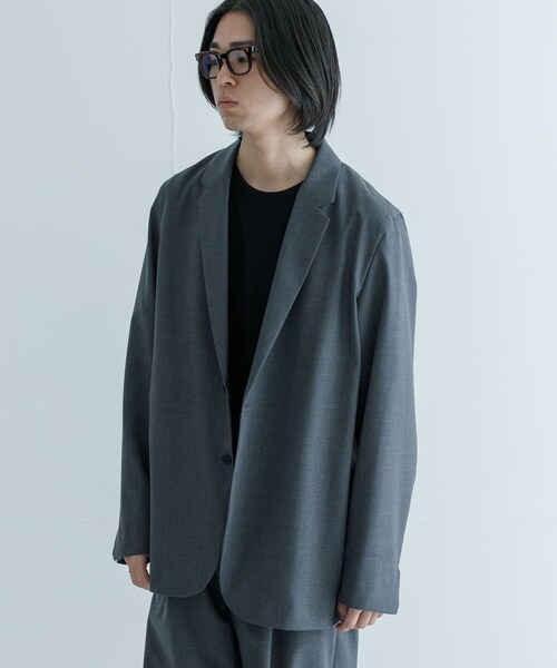 URBAN RESEARCH(アーバンリサーチ)の「ATON WOOL TROPICAL TAILORED JACKET(テーラードジャケット・メンズ・303 T.GRAY/005 BLK・4/6)」の8枚目の写真