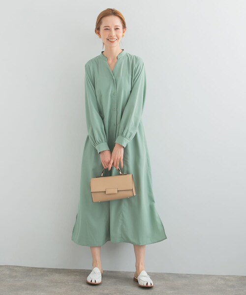 URBAN RESEARCH ROSSO（アーバンリサーチロッソ）の「パネルデザインシャツワンピース（ワンピース・レディース・MINT/STRIPE/NAVY・FREE）」の8枚目の写真