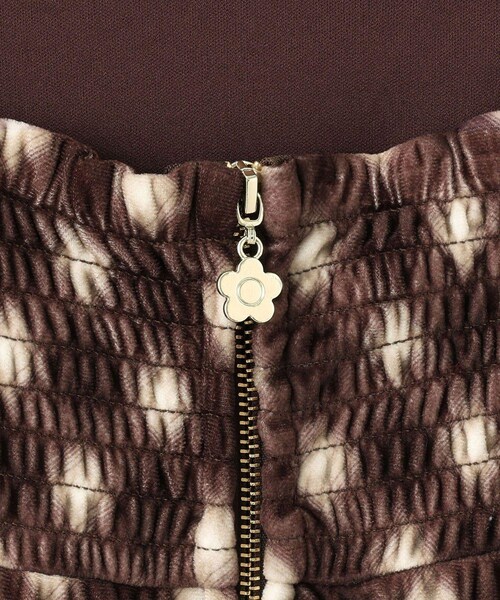 VIS(ビス)の「【MARY QUANT×VIS】チェックベロアドレープキャミワンピース(ワンピース・レディース・ブラック/ブラウン系・F)」の18枚目の写真