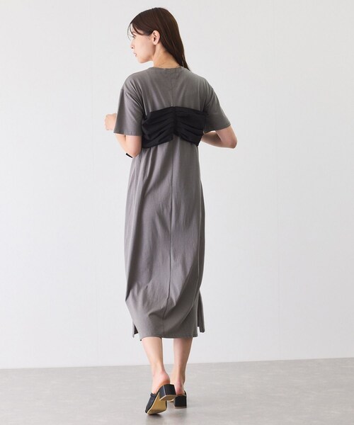 Jayro（ジャイロ）の「デコリボンパールドッキングワンピース（ワンピース・レディース・ブラック/グレー/ネイビー・M）」の8枚目の写真