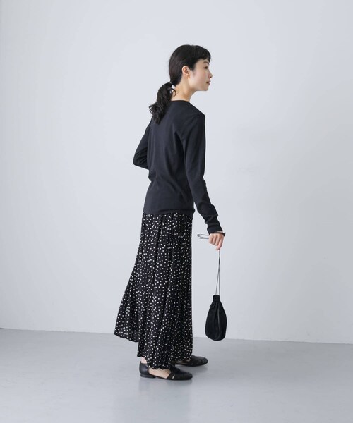 かぐれ（カグレ）の「ハイツイストコットンボートカットソー（Tシャツ/カットソー・レディース・OFF/MINT/BLACK・FREE）」の18枚目の写真