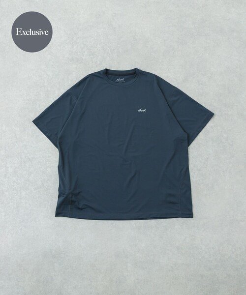URBAN RESEARCH(アーバンリサーチ)の「『別注』NANGA×URBAN RESEARCH RASH GUARD SHORT-SLEEVE(Tシャツ/カットソー・メンズ・BLACK/CHARCOAL・M/L)」の2枚目の写真