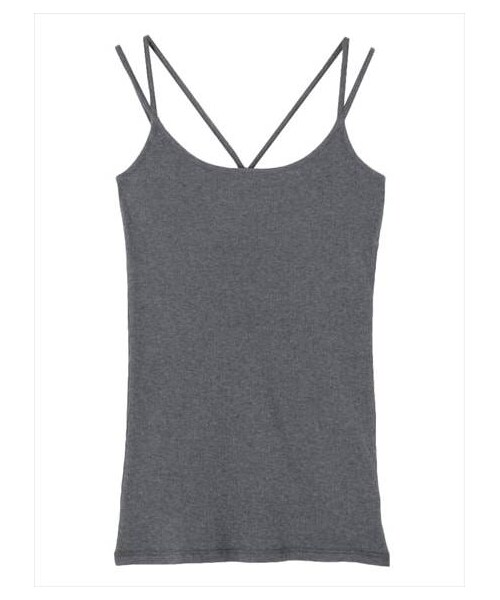 Ungrid（アングリッド）の「BASIC キャミ（キャミソール・レディース・ライトグレー/オフホワイト/ネイビー/チャコールグレー・F）」の3枚目の写真