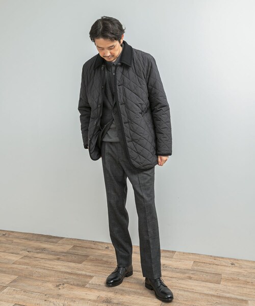 URBAN RESEARCH DOORS(アーバンリサーチドアーズ)の「LIFE STYLE TAILOR LIMONTA EAST キルティングコート(ダウンジャケット/コート・メンズ・BLACK/NAVY・M/L)」の8枚目の写真