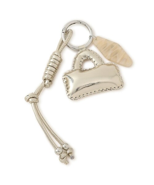 ROPE' PICNIC（ロペピクニック）の「プレート付きバッグチャーム（キーホルダー・レディース・ブラック系/ゴールド/シルバー・F）」の7枚目の写真