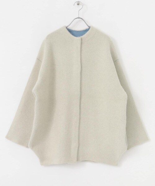 URBAN RESEARCH ROSSO（アーバンリサーチロッソ）の「ELENDEEK　CN RACCOON MIX WCD（カーディガン/ボレロ・レディース・IVY/LGRY/RED/MINT/BEG・1/2）」の19枚目の写真