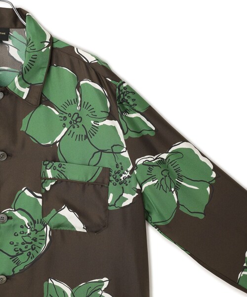 ADAM ET ROPE'(アダムエロペ)の「【J'aDoRe・一部店舗限定】【BANANATIME(バナナタイム)】PJ 2 SHIRT / シルクシャツ(シャツ/ブラウス・レディース・ブラック系/ダークブラウン系・XS)」の13枚目の写真