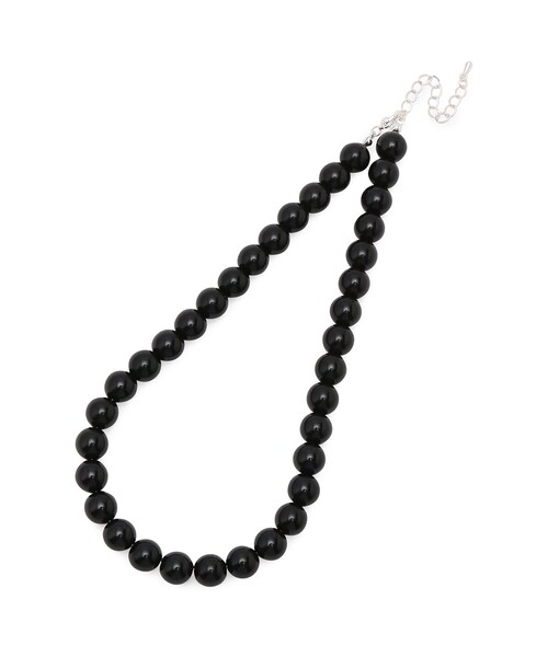 VIS（ビス）の「ボールショートネックレス（ネックレス・レディース・ブラック/その他・F）」の2枚目の写真