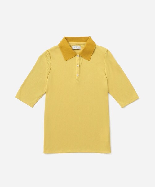 Saturdays NYC(サタデーズ ニューヨークシティ )の「Devin Rib Poloshirt(ポロシャツ・レディース・ブラック/オフホワイト/イエロー・L/M/S)」の13枚目の写真