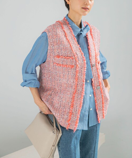 URBAN RESEARCH ROSSO（アーバンリサーチロッソ）の「タイ付デニムライクシアーシャツ（シャツ/ブラウス・レディース・L.BLUE/INDIGO・Free）」の8枚目の写真