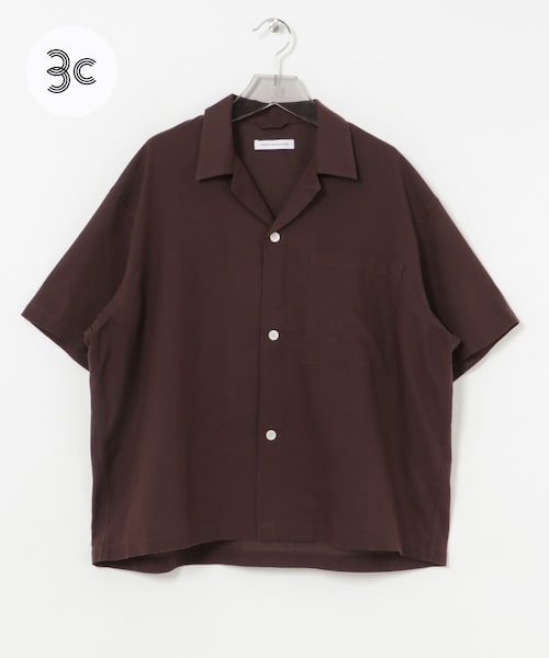 URBAN RESEARCH(アーバンリサーチ)の「『UR TECH DRYLUXE』高機能リネンシャツジャケット(シャツ/ブラウス・メンズ・FADE BLACK/BEIGE/BURGUNDY・M/L)」の3枚目の写真