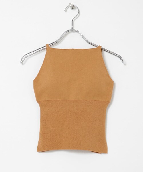 THE GOODLAND MARKET（ザグッドランドマーケット）の「nakes　Cotton Silk Halter Tank（タンクトップ・レディース・Dark Moss/Fog Gray/Ginger・1）」の4枚目の写真