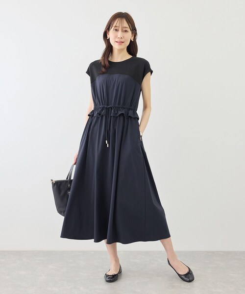 ROPE' PICNIC（ロペピクニック）の「ナイロンビスチェドッキングカットワンピース/UVカット・接触冷感（ワンピース・レディース・ブラック/ベージュ/ネイビー・F）」の18枚目の写真