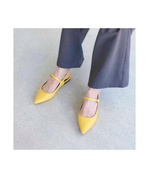 noyau(ノヤウ)の「ノヤウ noyau ポインテッドトゥバックベルトパンプス (パンプス・レディース・BL/SV/YL/BGA・S/22.5cm/M/23.5cm/L/24.5cm/LL/25cm)」の1枚目の写真