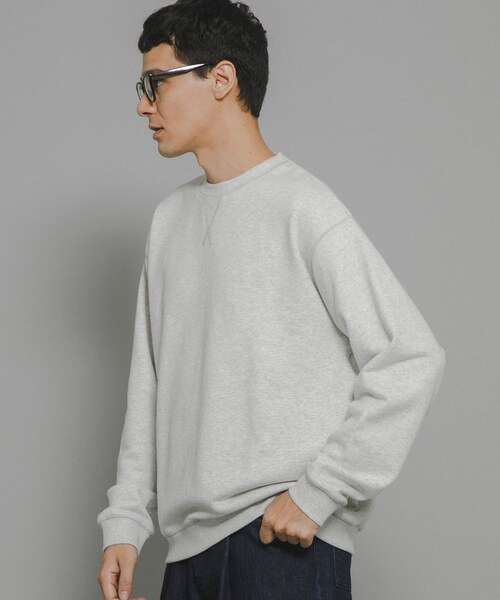 URBAN RESEARCH Sonny Label（アーバンリサーチサニーレーベル）の「ヘビーウェイトコットンベーシックスウェット（スウェット・メンズ・ライトグレー/ブラック/杢グレー/ネイビー/チャコール・M/L/XL）」の19枚目の写真