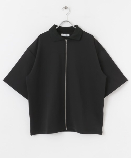 SENSE OF PLACE by URBAN RESEARCH（センスオブプレイスバイアーバンリサーチ）の「『ユニセックス』ZIPカーディガンTシャツ(5分袖)（カーディガン/ボレロ・メンズ・BEIGE/BLACK/BLUE・M/L）」の11枚目の写真