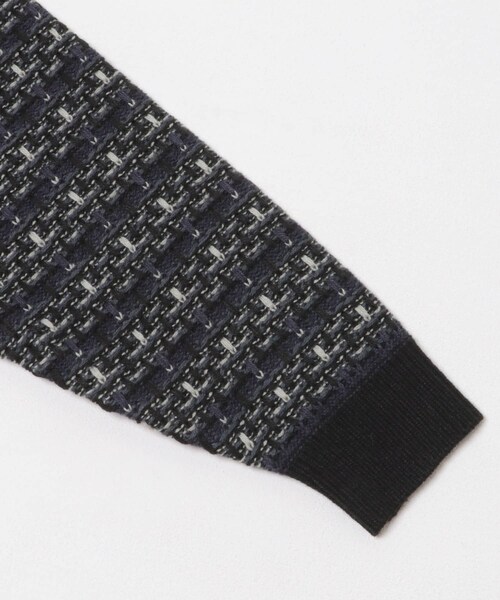 URBAN RESEARCH DOORS（アーバンリサーチドアーズ）の「ツイードライク ボーダーニット（ニット/セーター・メンズ・GRAY/BLACK/BROWN・M/L）」の13枚目の写真