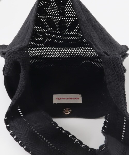 かぐれ（カグレ）の「Nananita　FOUNTAIN CROCHET BAG（その他雑貨・レディース・DOVE/BLACK・Free）」の9枚目の写真
