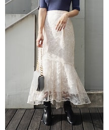 MERCURYDUO | レースイレヘムマーメイドスカート(スカート)