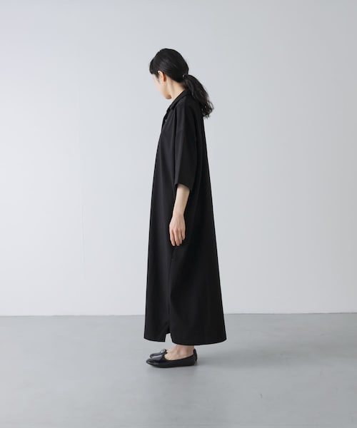 かぐれ（カグレ）の「『2サイズ展開』オープンカラーカットワンピース（ワンピース・レディース・BLACK・0/1）」の11枚目の写真