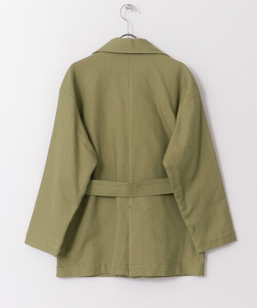 KBF（ケイビーエフ）の「KBF+　ミリタリーテーラードジャケット（ミリタリージャケット・レディース・KHAKI/OFF・one）」の16枚目の写真
