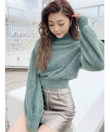 GYDA | ハイネックシャギーニットTOPS(ニット/セーター)