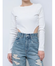 EVRIS | リブボディスーツ(Tシャツ/カットソー)