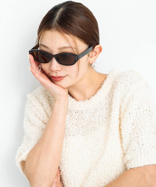 URBAN RESEARCH Sonny Label（アーバンリサーチサニーレーベル）の「FEEL LIFE キャットアイサングラス（メガネ・レディース・ブラック/ブラウン・one）」の8枚目の写真